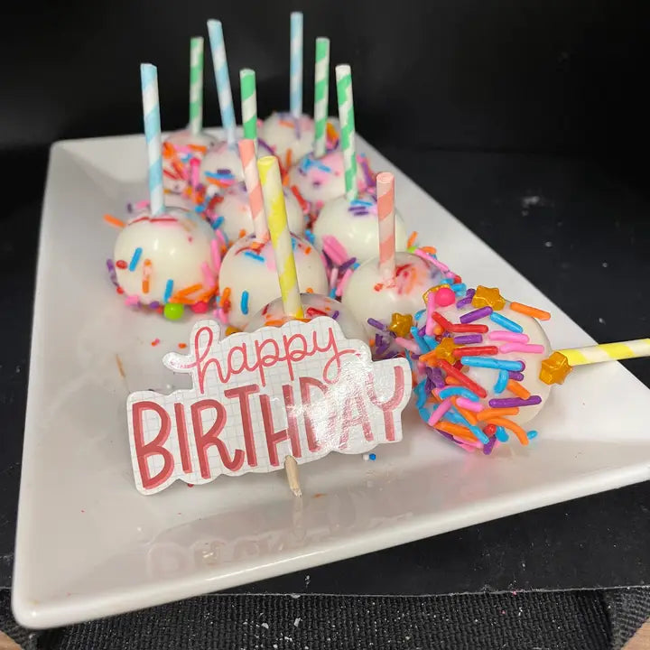 CAKE POPS - Birthday Cake