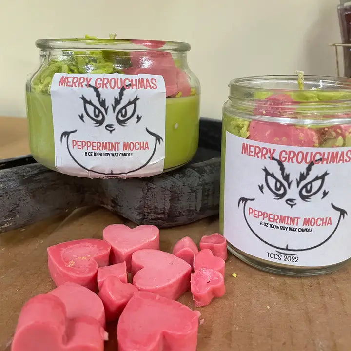 CHRISTMAS - Grouchmas Dessert Candle