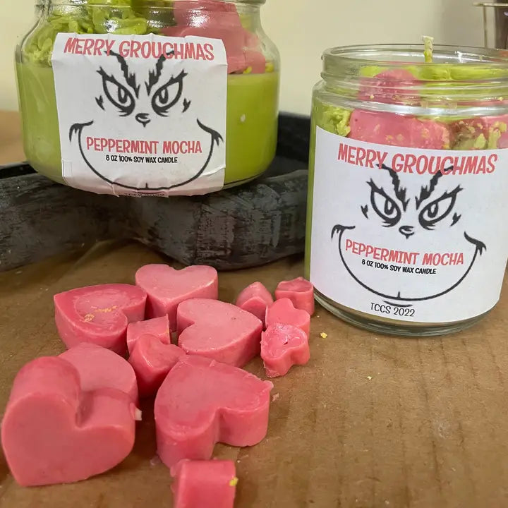 CHRISTMAS - Grouchmas Dessert Candle