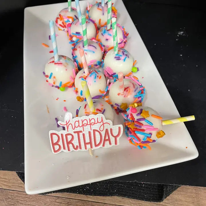 CAKE POPS - Birthday Cake