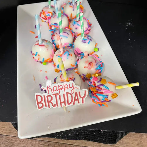 CAKE POPS - Birthday Cake