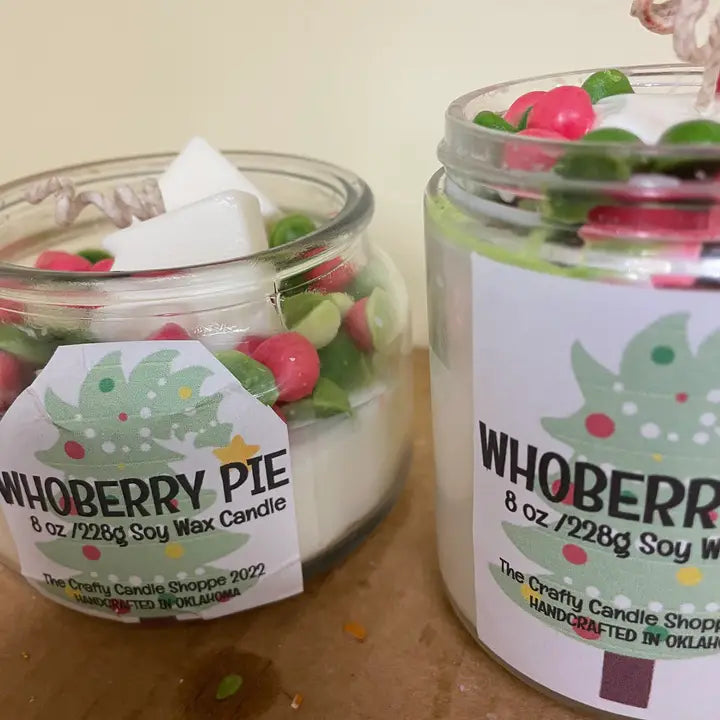 CHRISTMAS  Whoberry Pie Straight Sided Candle
