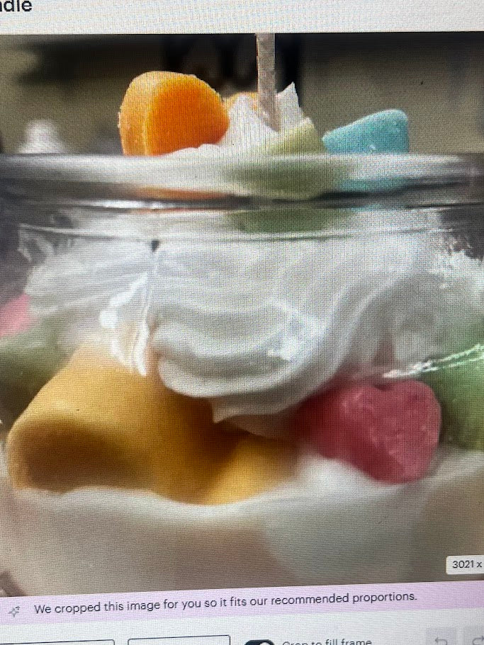 VALENTINES DAY - Sweet Heart Embedded Hearts Dessert Candle