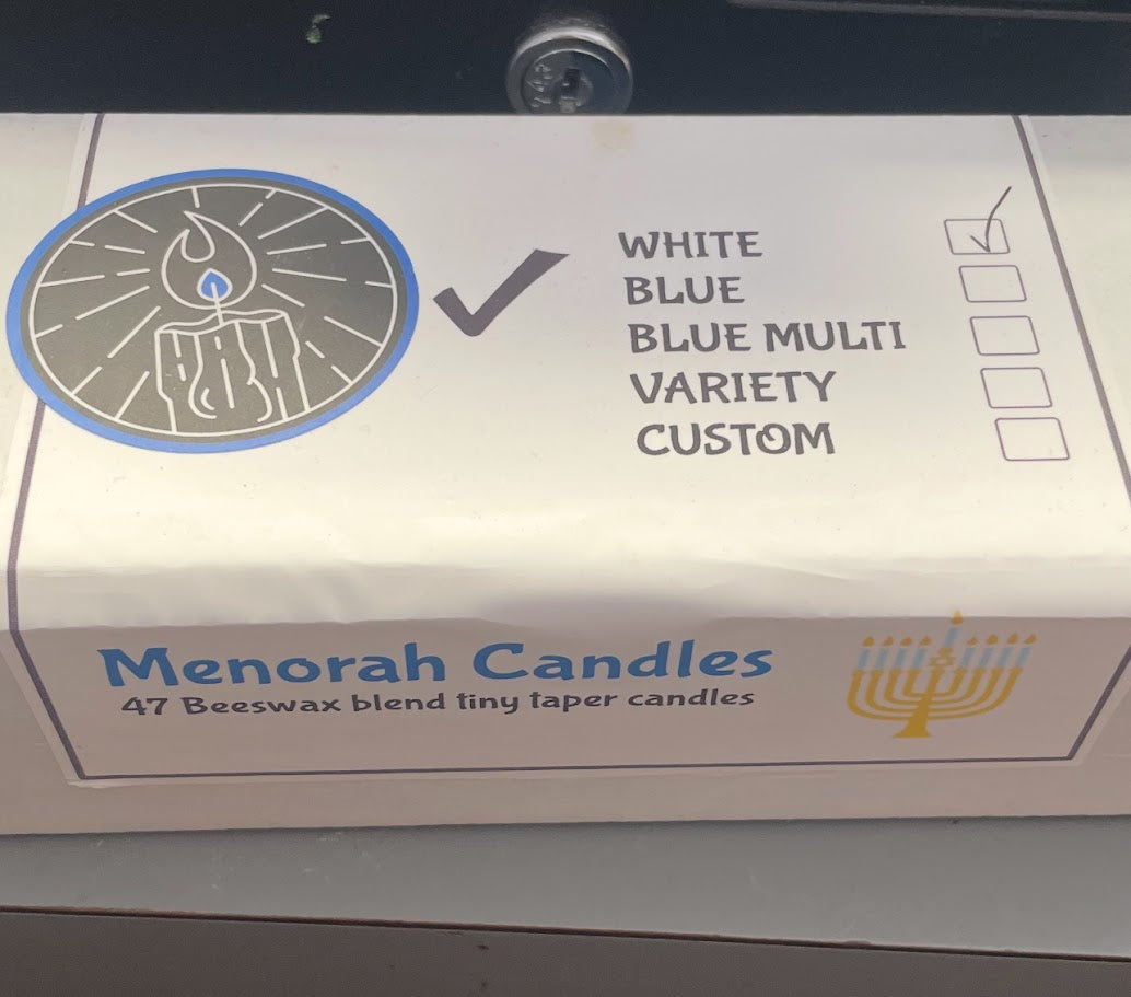 RELIGIOUS CANDLES - Menorah (tiny tapers)