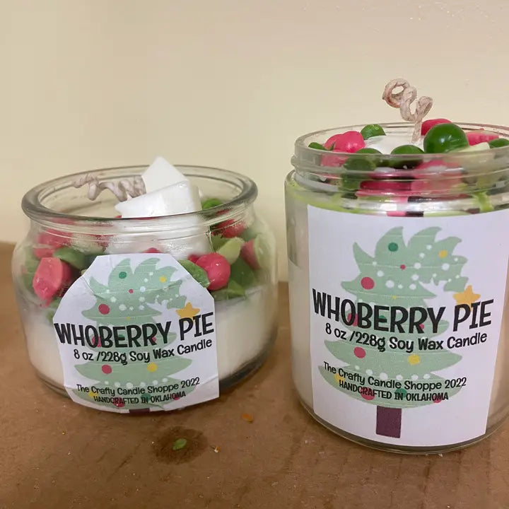 CHRISTMAS  Whoberry Pie Dessert Candle