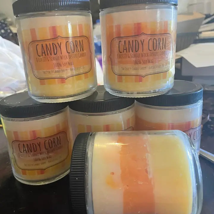 HALLOWEEN Candy Corn Candles