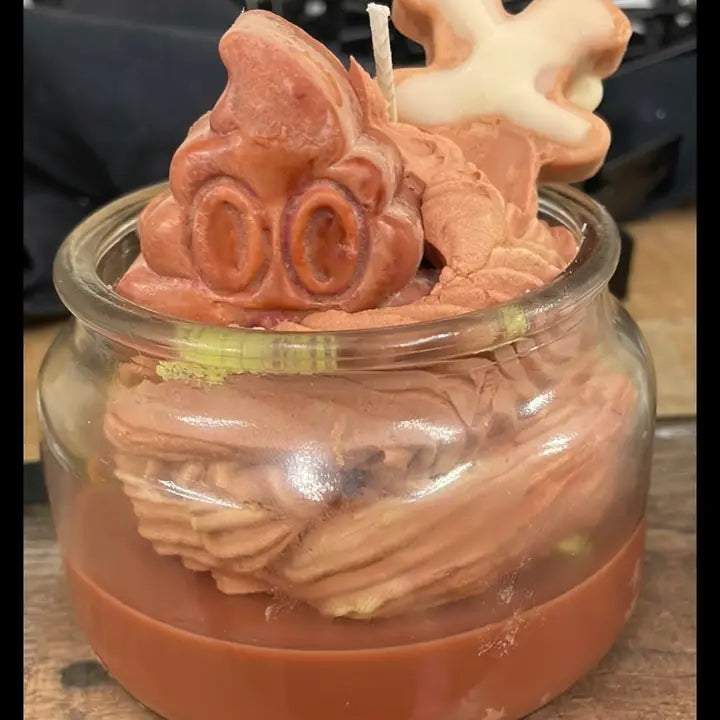 CHRISTMAS  Reindeer Poop Straight Sided Candle