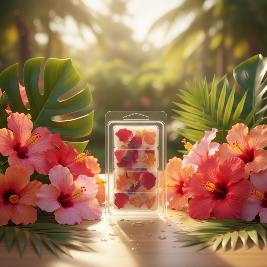 LG CLAMSHELL Hawaiian Hibiscus  6 oz